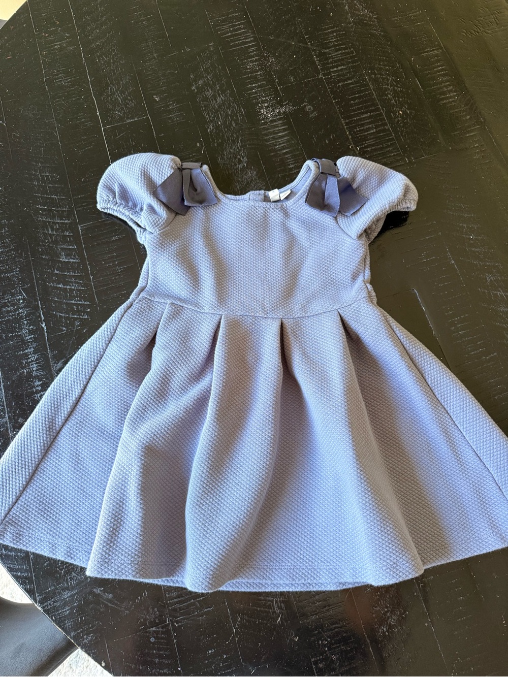 Janie and Jack Classic Little Girl Bow-Shoulder Dress in Light Lavender
